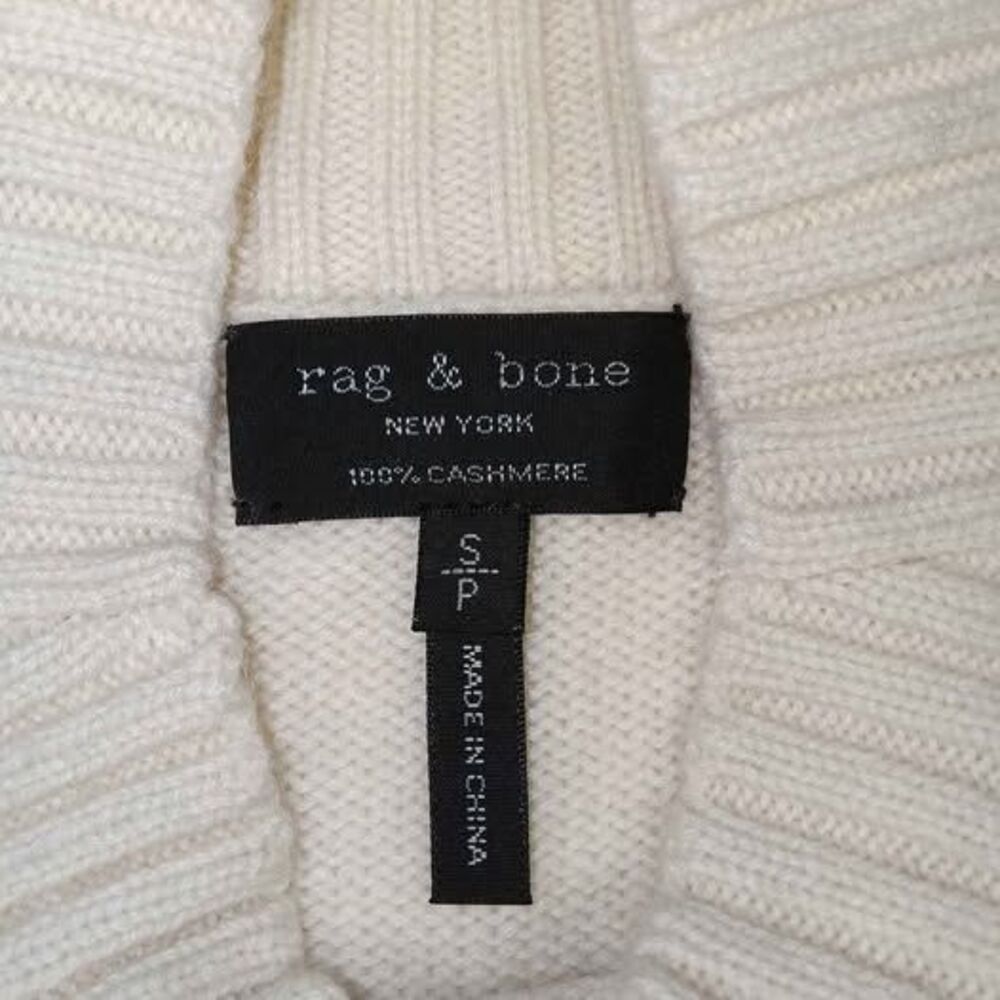rag & bone 100% Cashmere Mock Neck Sweater - Size S
